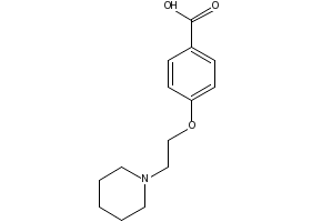 4-(2-(PIPERIDIN-2-YL)ETHOXY)BENZOIC ACID HYDROCHLORIDE structure, CAS 89407-98-7