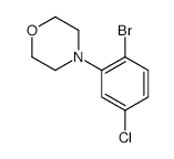 4-(2-BROMO-5-CHLOROPHENYL)MORPHOLINE structure, CAS 1257665-20-5