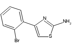 4-(2-BROMOPHENYL)THIAZOL-2-AMINE structure, CAS 103965-99-7
