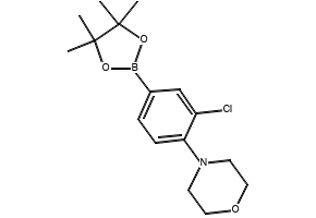 4-(2-CHLORO-4-(4,4,5,5-TETRAMETHYL-1,3,2-DIOXABOROLAN-2-YL)PHENYL)MORPHOLINE structure, CAS 1361110-63-5
