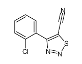 4-(2-CHLOROPHENYL)-1,2,3-THIADIAZOLE-5-CARBONITRILE structure, CAS 265326-54-3