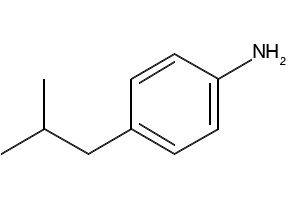 4-(2-METHYLPROPYL)ANILINE structure, CAS 30090-17-6