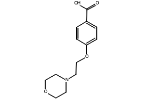 4-(2-MORPHOLINOETHOXY)BENZOIC ACID structure, CAS 134599-45-4