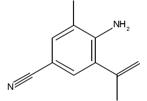 4-(3-(4-ISOBUTYLPHENYL)-3-OXOPROP-1-EN-1-YL)BENZONITRILE structure, CAS 175205-29-5