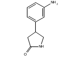4-(3-AMINOPHENYL)PYRROLIDIN-2-ONE structure, CAS 725233-29-4