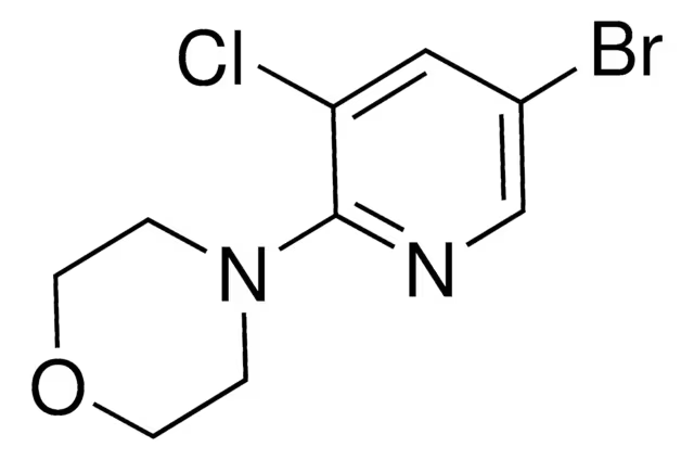 4-(3-BROMO-5-CHLOROPYRIDIN-2-YL)MORPHOLINE structure, CAS 1199773-36-8