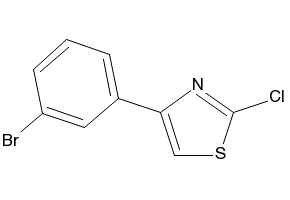 4-(3-BROMOPHENYL)-2-CHLOROTHIAZOLE structure, CAS 1188037-87-7