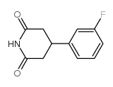 4-(3-FLUOROPHENYL)PIPERIDINE-2,6-DIONE structure, CAS 959246-81-2