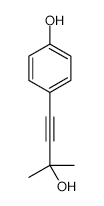 4-(3-HYDROXY-3-METHYLBUT-1-YN-1-YL)PHENOL structure, CAS 402955-91-3