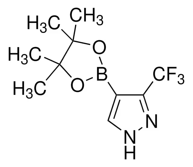 4-(4,4,5,5-TETRAMETHYL-1,3,2-DIOXABOROLAN-2-YL)-3-(TRIFLUOROMETHYL)-1H-PYRAZOLE structure, CAS 1218790-40-9