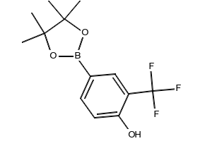 4-(4,4,5,5-TETRAMETHYL-1,3,2-DIOXABOROLAN-2-YL)-3-(TRIFLUOROMETHYL)PHENOL structure, CAS 1029439-76-6