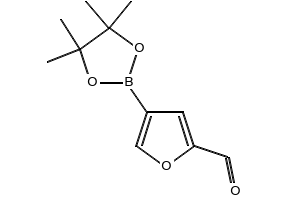 4-(4,4,5,5-TETRAMETHYL-1,3,2-DIOXABOROLAN-2-YL)FURAN-2-CARBALDEHYDE structure, CAS 846023-58-3