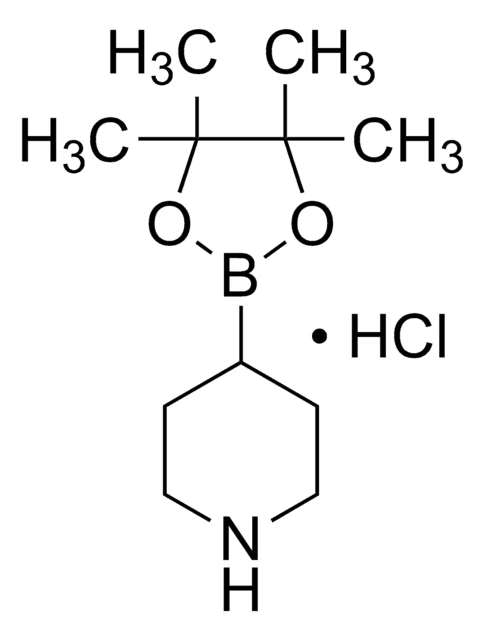 4-(4,4,5,5-TETRAMETHYL-1,3,2-DIOXABOROLAN-2-YL)PIPERIDINE HYDROCHLORIDE structure, CAS 1218790-99-8