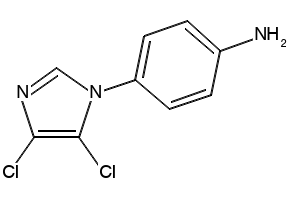 4-(4,5-DICHLORO-1H-IMIDAZOL-1-YL)ANILINE structure, CAS 175201-62-4