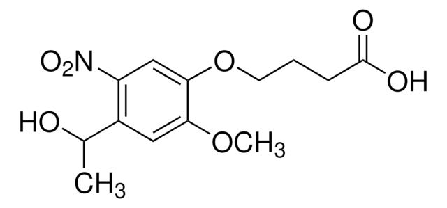 4-(4-(1-HYDROXYETHYL)-2-METHOXY-5-NITROPHENOXY)BUTANOIC ACID structure, CAS 175281-76-2