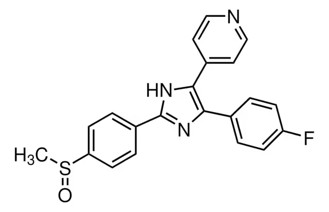 4-(4-(4-FLUOROPHENYL)-2-(4-(METHYLSULFINYL)PHENYL)-1H-IMIDAZOL-5-YL)PYRIDINE structure, CAS 152121-47-6