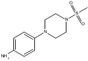 4-(4-(METHYLSULFONYL)PIPERAZIN-1-YL)ANILINE structure, CAS 442549-42-0