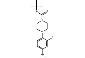 4-(4-BOC-PIPERAZIN-1-YL)-3-FLUOROANILINE structure, CAS 154590-35-9