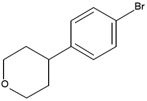 4-(4-BROMOPHENYL)TETRAHYDRO-2H-PYRAN structure, CAS 811828-76-9