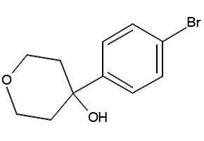4-(4-BROMOPHENYL)TETRAHYDRO-2H-PYRAN-4-OL structure, CAS 165119-46-0