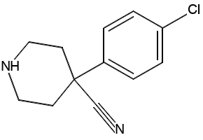 4-(4-CHLOROPHENYL)PIPERIDINE-4-CARBONITRILE structure, CAS 91721-16-3