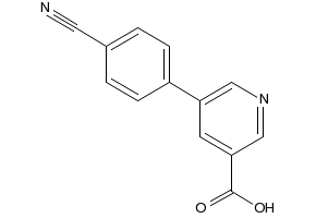 4-(4-CYANOPHENYL)NICOTINIC ACID structure, CAS 1261943-53-6