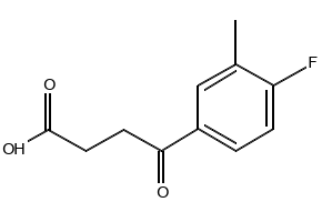 4-(4-FLUORO-3-METHYLPHENYL)-4-OXOBUTANOIC ACID structure, CAS 349-22-4