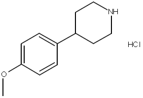 4-(4-METHOXYPHENYL)PIPERIDINE HYDROCHLORIDE structure, CAS 6748-48-7