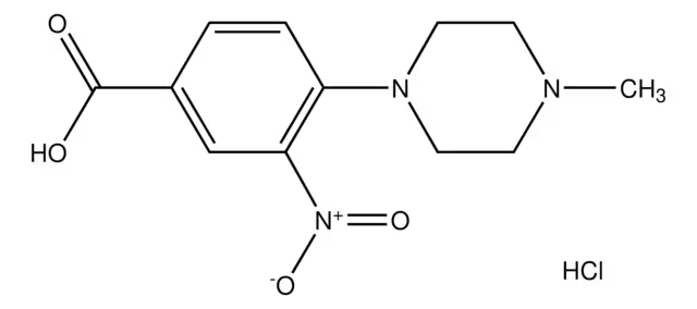 4-(4-METHYLPIPERAZIN-1-YL)-3-NITROBENZOIC ACID structure, CAS 137726-00-2