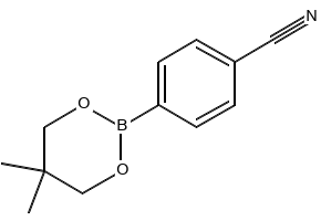 4-(5,5-DIMETHYL-1,3,2-DIOXABORINAN-2-YL)BENZONITRILE structure, CAS 214360-44-8