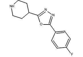 4-(5-(4-FLUOROPHENYL)-1,3,4-OXADIAZOL-2-YL)PIPERIDINE structure, CAS 493024-40-1