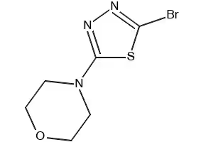 4-(5-BROMO-1,3,4-THIADIAZOL-2-YL)MORPHOLINE structure, CAS 1341405-19-3