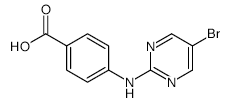 4-(5-BROMOPYRIMIDIN-2-YLAMINO)BENZOIC ACID structure, CAS 1123515-90-1