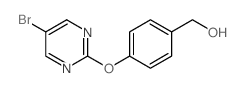 4-(5-BROMOPYRIMIDIN-2-YLOXY)PHENYL]METHANOL structure, CAS 1189734-03-9