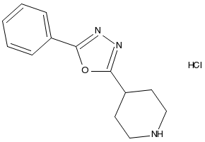 4-(5-PHENYL-1,3,4-OXADIAZOL-2-YL)PIPERIDINE HYDROCHLORIDE structure, CAS 1004527-75-6