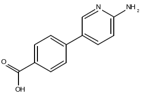 4-(6-AMINOPYRIDIN-3-YL)BENZOIC ACID structure, CAS 222986-51-8