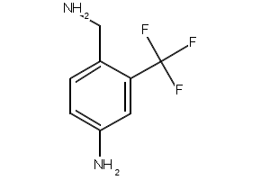 4-(AMINOMETHYL)-3-(TRIFLUOROMETHYL)ANILINE structure, CAS 122509-22-2