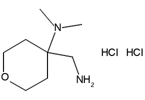 4-(AMINOMETHYL)-N,N-DIMETHYLTETRAHYDRO-2H-PYRAN-4-AMINE structure, CAS 176445-80-0