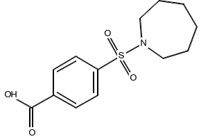 4-(AZEPAN-1-YLSULFONYL)BENZOIC ACID structure, CAS 17420-68-7