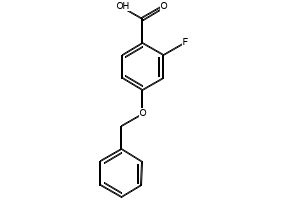 4-(BENZYLOXY)-2-FLUOROBENZOIC ACID structure, CAS 114045-96-4