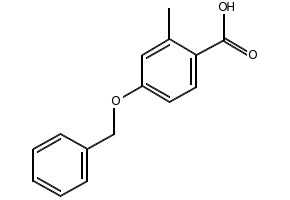 4-(BENZYLOXY)-2-METHYLBENZOIC ACID structure, CAS 17819-91-9