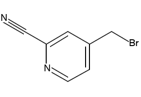 4-(BROMOMETHYL)PICOLINONITRILE structure, CAS 153993-99-8
