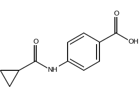 4-(CYCLOPROPANECARBOXAMIDO)BENZOIC ACID structure, CAS 23745-26-8