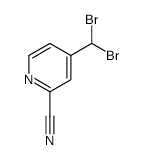 4-(DIBROMOMETHYL)PICOLINONITRILE structure, CAS 153994-04-8