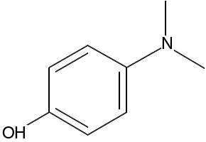 4-(DIMETHYLAMINO)PHENOL structure, CAS 619-60-3
