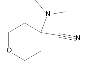 4-(DIMETHYLAMINO)TETRAHYDRO-2H-PYRAN-4-CARBONITRILE structure, CAS 176445-77-5