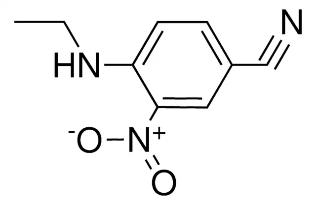 4-(ETHYLAMINO)-3-NITROBENZONITRILE structure, CAS 90349-18-1