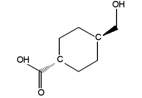 4-(HYDROXYMETHYL)CYCLOHEXANECARBOXYLIC ACID structure, CAS 13380-84-2