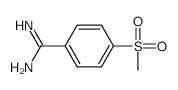 4-(METHYLSULFONYL)BENZIMIDAMIDE structure, CAS 17574-50-4