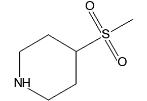 4-(METHYLSULFONYL)PIPERIDINE structure, CAS 290328-55-1